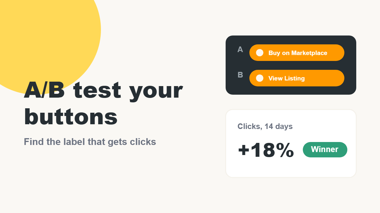 External Marketplace Buttons ab testing title