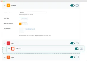 External Marketplace Buttons Drag and Drop Reordering